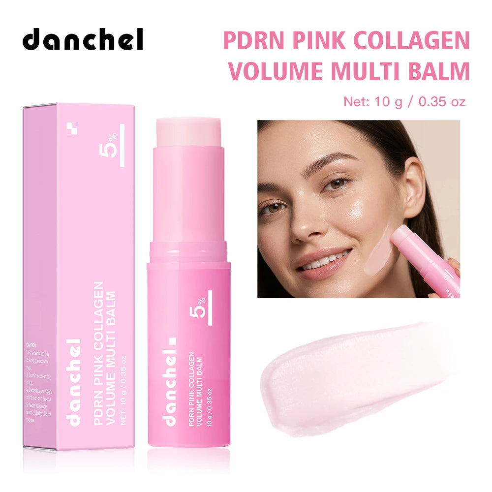 PDRN Pink Collagen Glow Balm Stick — Instant Dewy, Plump & Radiant Skin