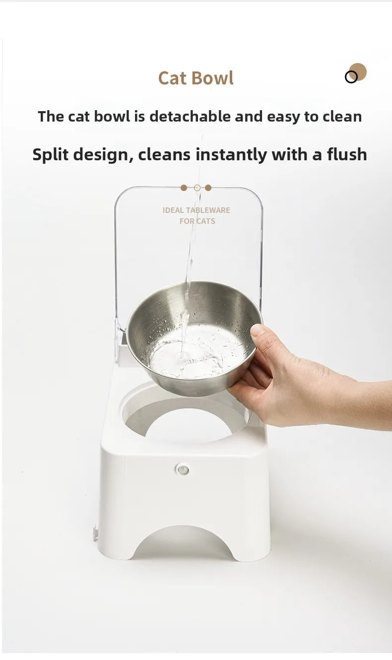 Smart Cat Bowl Pet Feeder Bowl Cat Dog Food Feeder Infrared Sensor Auto Open Cover Smart Feeder Anti-mouse Cat Food Dispenser