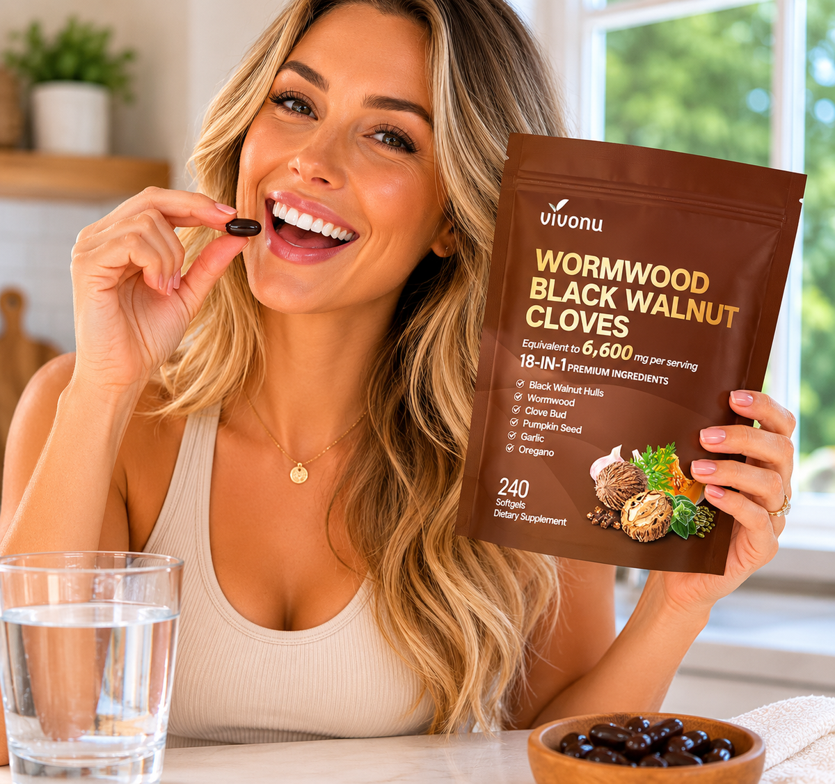 NatureReset™ – Black Walnut, Wormwood & Clove Herbal Blend | 240 Capsules