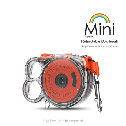 Mini Retractable Dog Leash - Applicable to Small Pets, Lightweight Design, Easy to Use, Ideal for Outdoor Activities