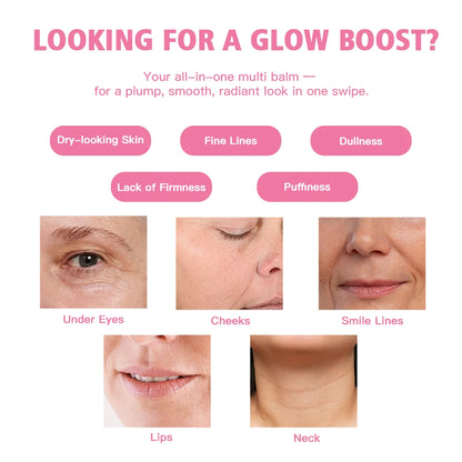PDRN Pink Collagen Glow Balm Stick — Instant Dewy, Plump & Radiant Skin