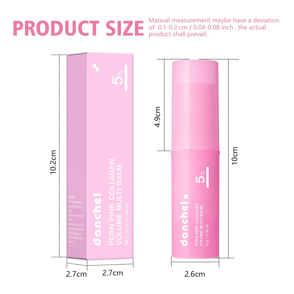 PDRN Pink Collagen Glow Balm Stick — Instant Dewy, Plump & Radiant Skin