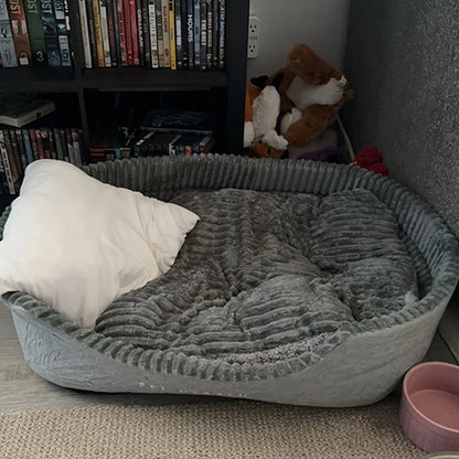 Dog Pet Beds Square Dog Bed For Large Dogs Dog Sofa Beds Waterproof Customized Pet Bed Inner Pad Washable Puppy Kennel Accessory