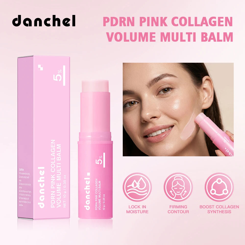 PDRN Pink Collagen Glow Balm Stick — Instant Dewy, Plump & Radiant Skin