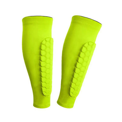 Honeycomb Padded Shin Guards – Breathable Sports Leg Protectors (2-Pack)