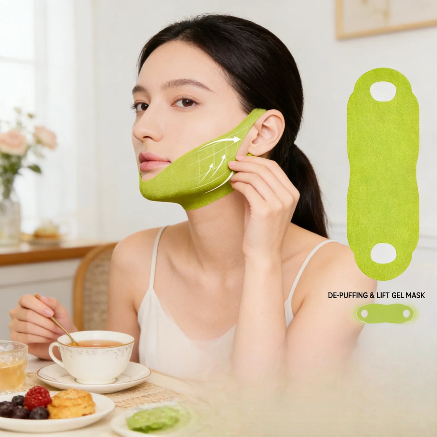 V-Line Contour Face Patches – Firming Caffeine Mask (4-Pack)