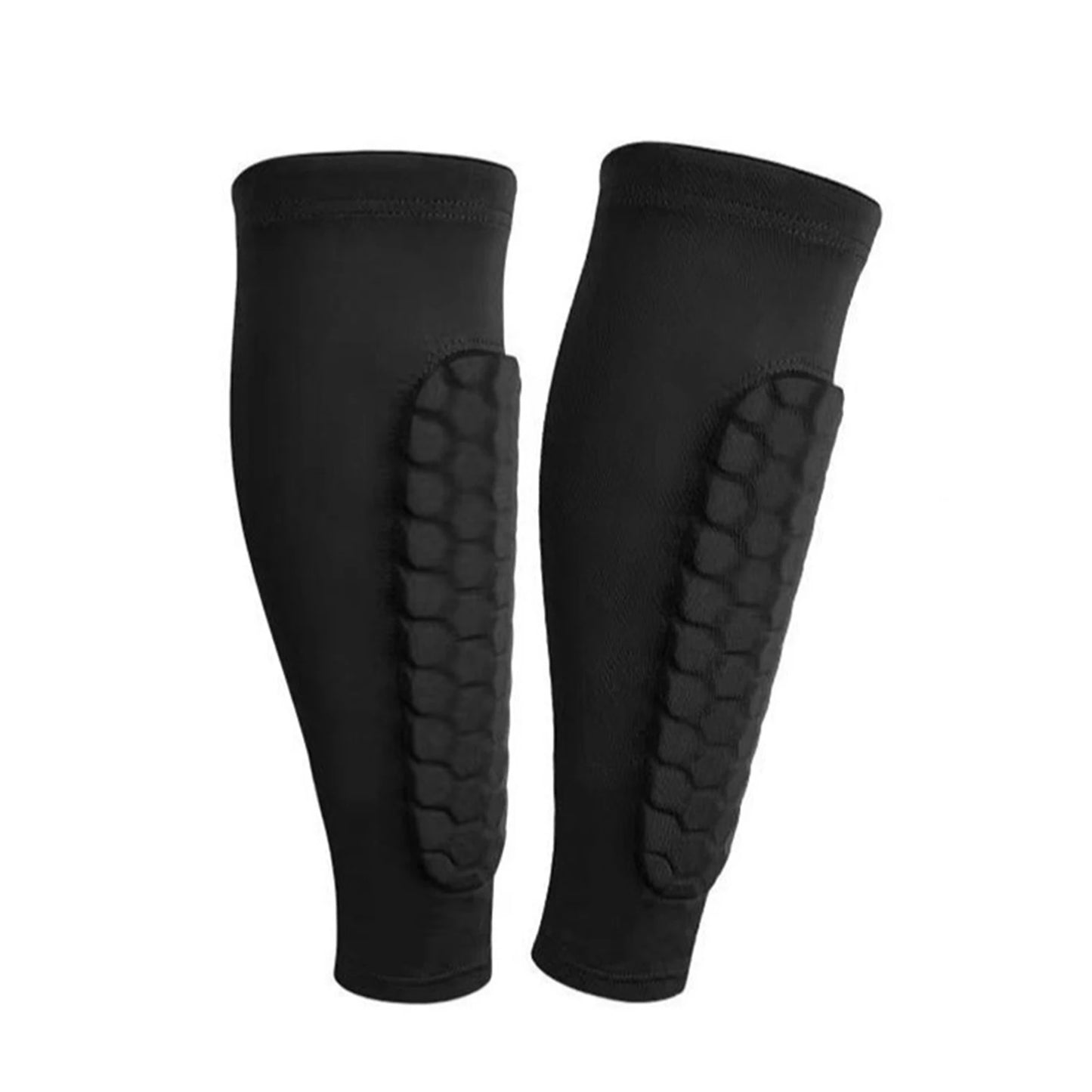 Honeycomb Padded Shin Guards – Breathable Sports Leg Protectors (2-Pack)