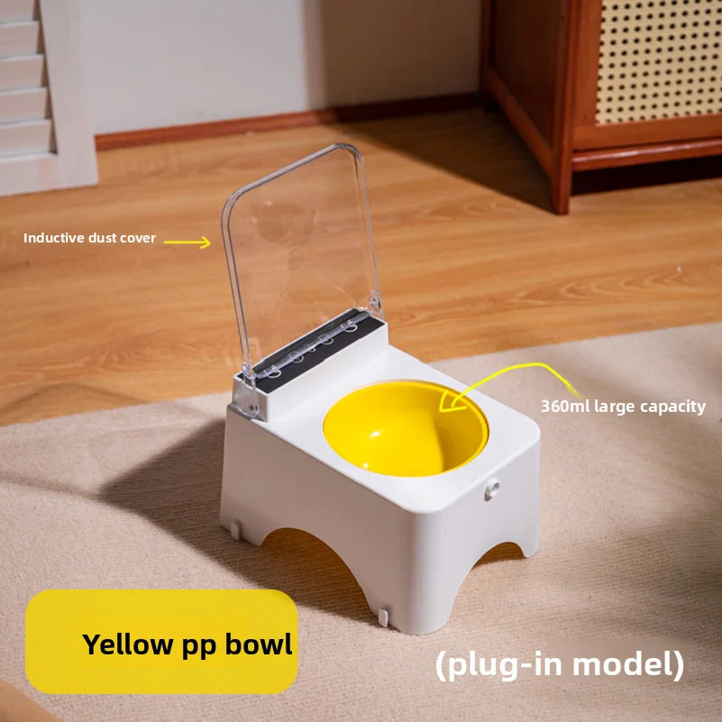Smart Cat Bowl Pet Feeder Bowl Cat Dog Food Feeder Infrared Sensor Auto Open Cover Smart Feeder Anti-mouse Cat Food Dispenser
