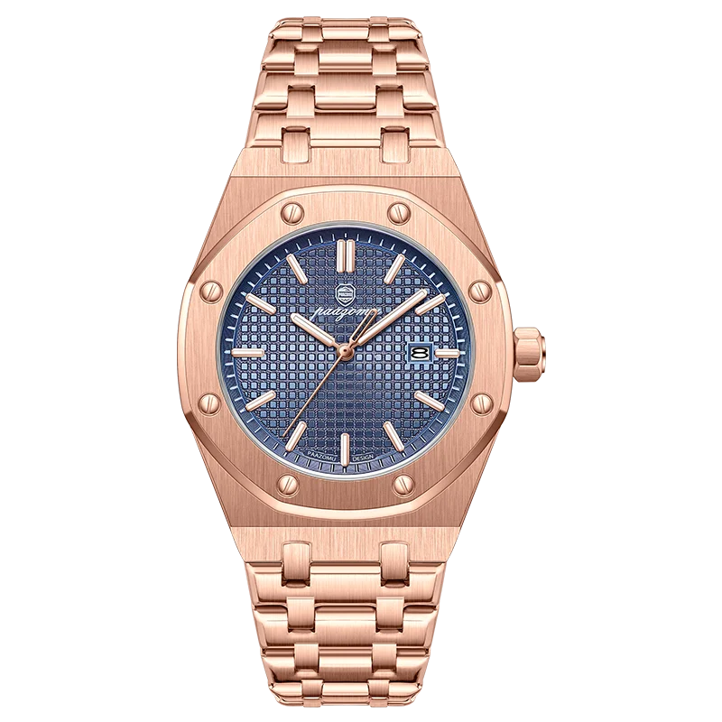 POEDAGAR Luxury Business Man Wristwatch Waterproof Luminous Date Men Watch Stainless Steel Fashion Quartz Watches For Men Reloj