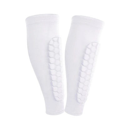 Honeycomb Padded Shin Guards – Breathable Sports Leg Protectors (2-Pack)