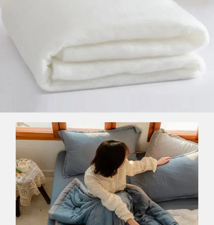 Japanese Quilted Cooling Summer Blanket Super Soft Skin-friendly Quilt Breathable Lightweight Comforter Air-conditioned Duvet