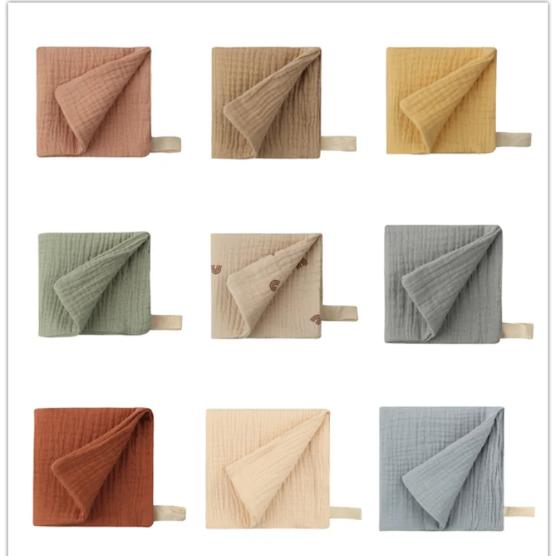 Cotton Gauze Muslin Squares (5-Pack) — Multipurpose Baby Burp & Face Cloths