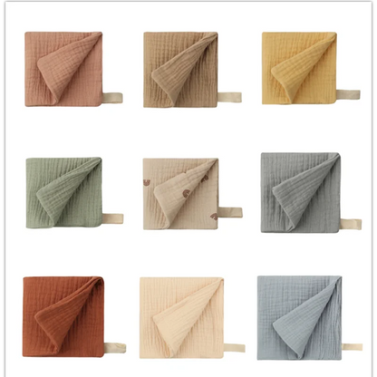 Cotton Gauze Muslin Squares (5-Pack) — Multipurpose Baby Burp & Face Cloths