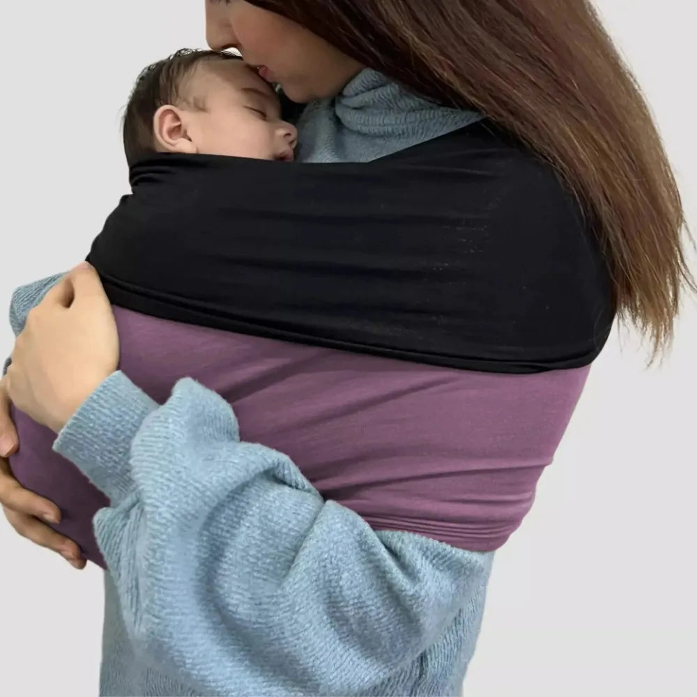 Unisex Baby Wrap Carrier Elasticity Hand Free Baby Carrier Slings Breathable Infant Carrier Slings for Newborn Up To 15KG