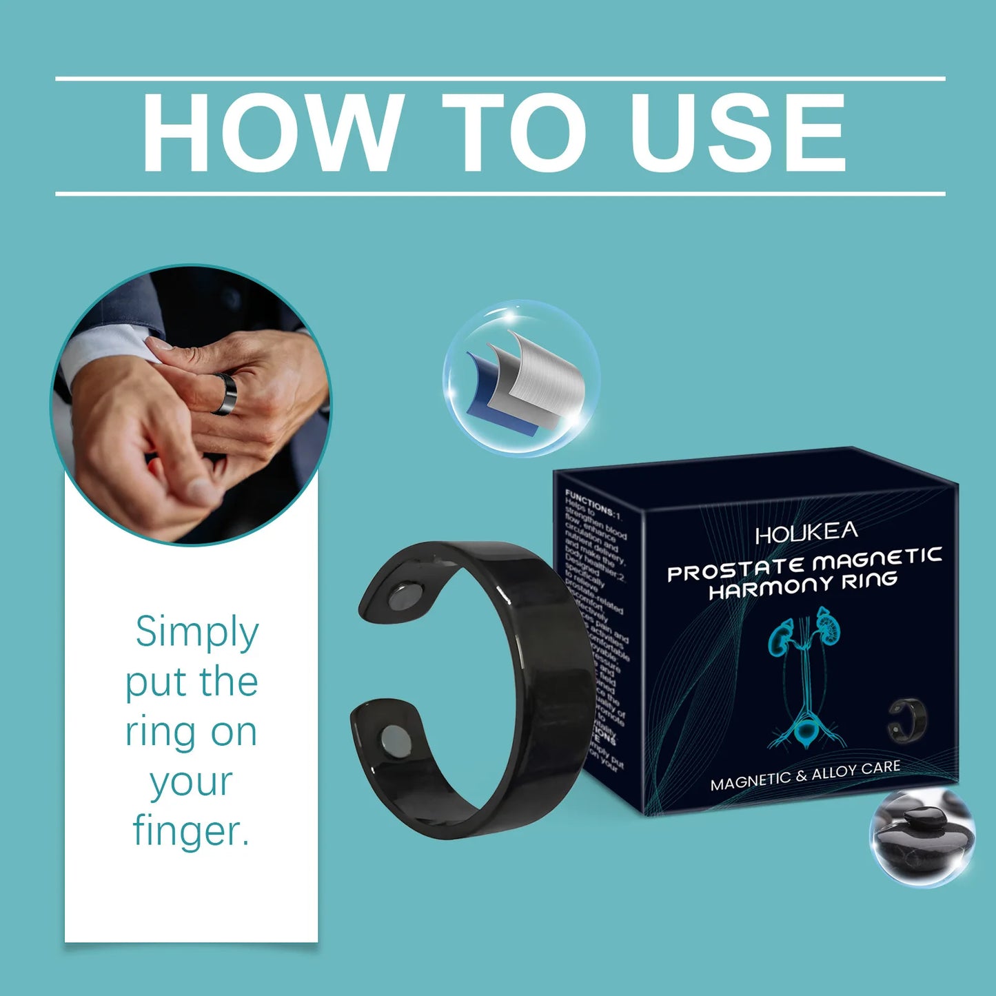 Men's Magnetic Comfort Ring – Personal Wellness Accessory