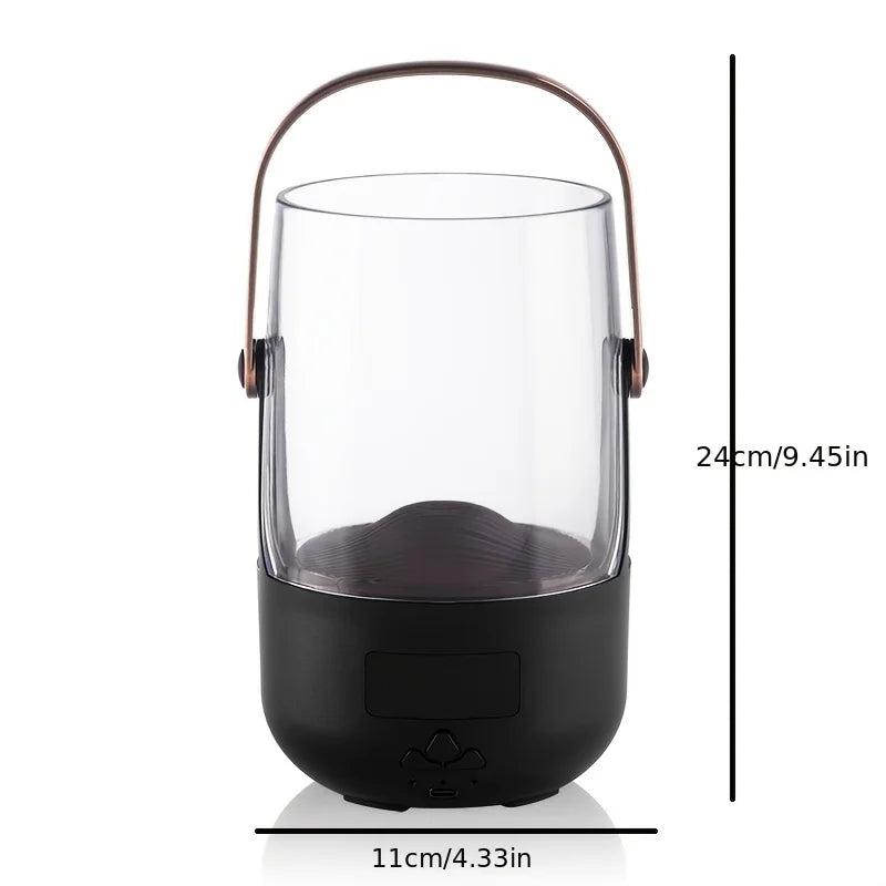 Vintage Flame Diffuser Create a Cozy Ambiance 200ML Aromatherapy Humidifier With 3 Timer Modes, Soothing Glow & Safe Auto-Off