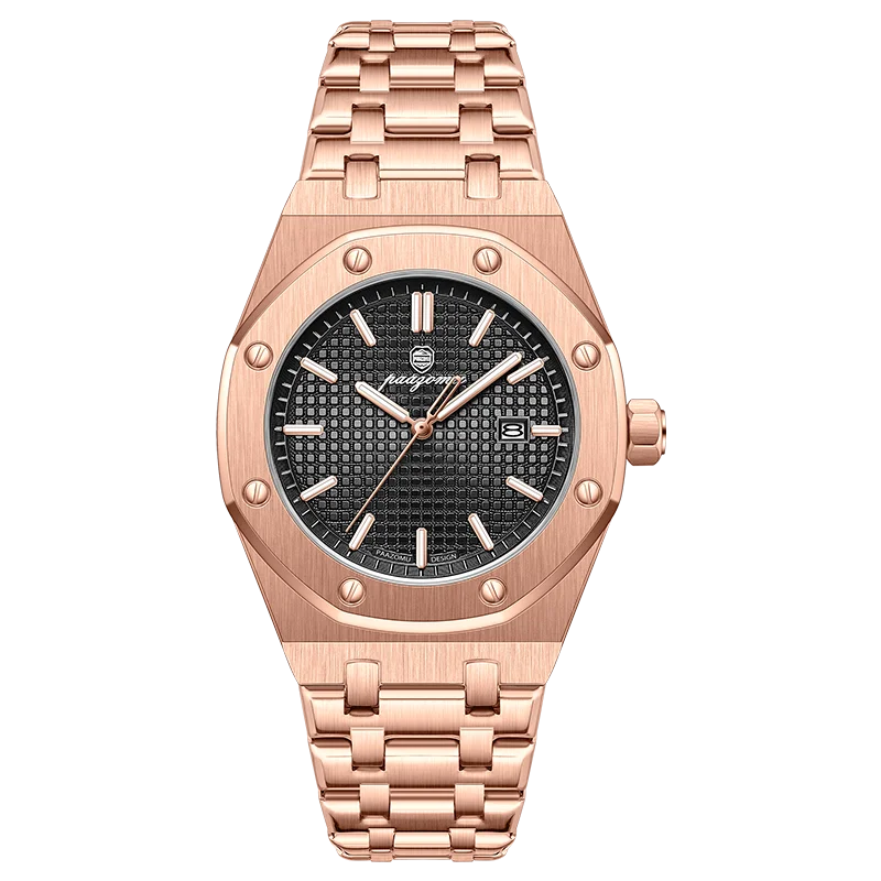 POEDAGAR Luxury Business Man Wristwatch Waterproof Luminous Date Men Watch Stainless Steel Fashion Quartz Watches For Men Reloj