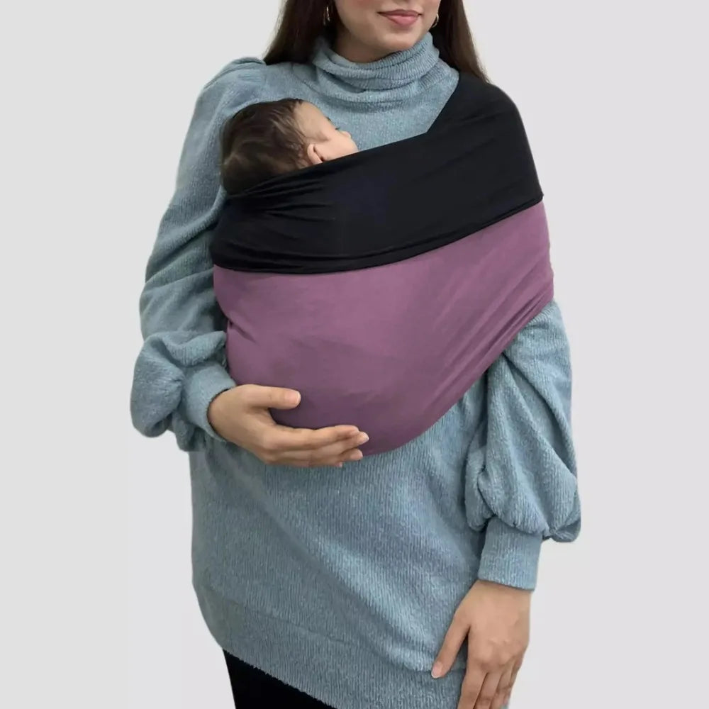 Unisex Baby Wrap Carrier Elasticity Hand Free Baby Carrier Slings Breathable Infant Carrier Slings for Newborn Up To 15KG