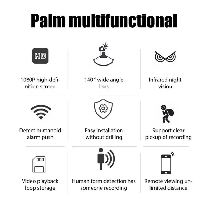 4k HD mini camera 1080p wireless wifi webcam web cam ultra spy cameras hidden Infrared night vision motion detection wide angle