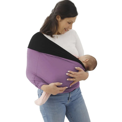 Unisex Baby Wrap Carrier Elasticity Hand Free Baby Carrier Slings Breathable Infant Carrier Slings for Newborn Up To 15KG