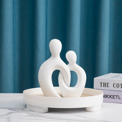 Modern Couple Desktop Decor Abstract Handmade Bedroom Embracing Sculpture Characters Nordic Home Furnishings