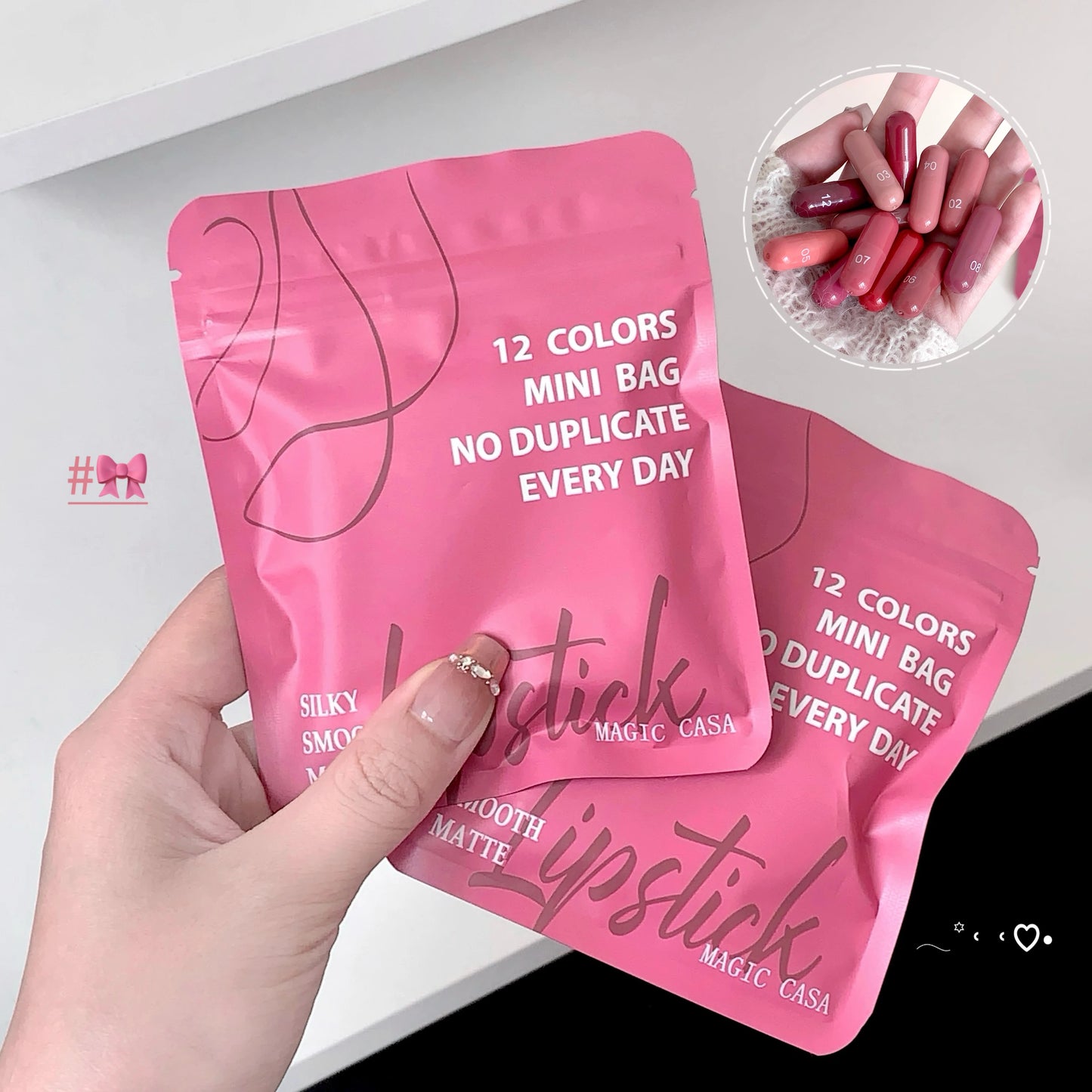 12-Color Matte Lip Balm Set – Long-Lasting Lipstick Gift Kit