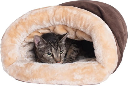 Autumn and Winter Cat Sleeping Bag Semi-enclosed Cat Nest Warm Small and Medium-sized Pet Nest Can Be Disassembled and Washed