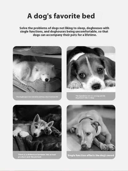 Dog bed Can Be Disassembled and Washed puppy tent For pet , Providing Warmth for Autumn and Winter, with Plush and Non Slip Mats