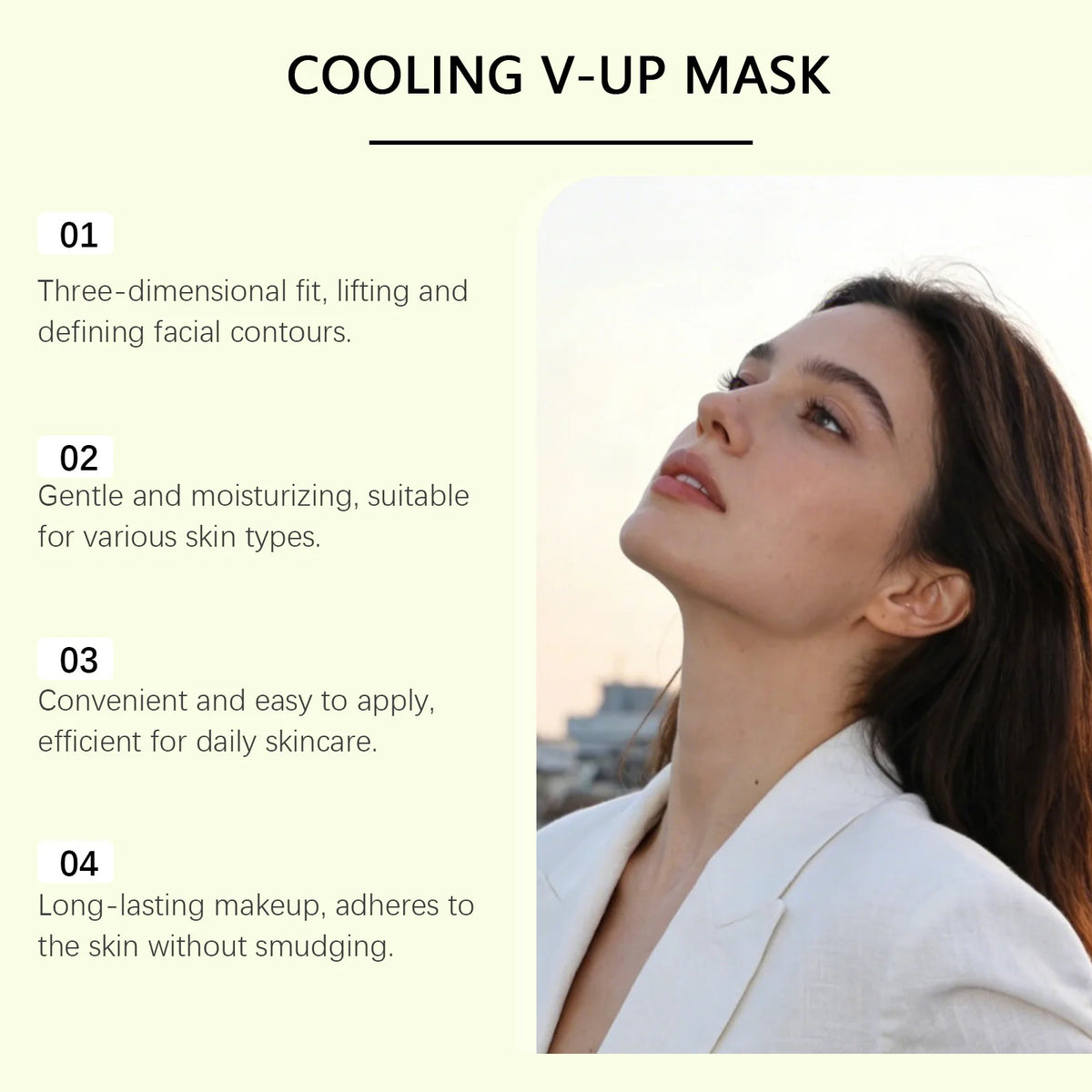 V-Line Contour Face Patches – Firming Caffeine Mask (4-Pack)
