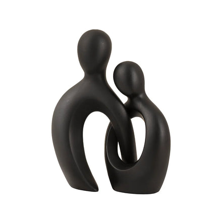 Modern Couple Desktop Decor Abstract Handmade Bedroom Embracing Sculpture Characters Nordic Home Furnishings
