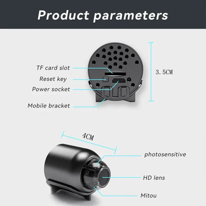 4k HD mini camera 1080p wireless wifi webcam web cam ultra spy cameras hidden Infrared night vision motion detection wide angle