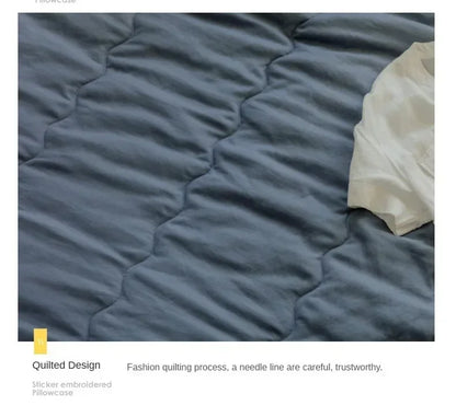 Japanese Quilted Cooling Summer Blanket Super Soft Skin-friendly Quilt Breathable Lightweight Comforter Air-conditioned Duvet