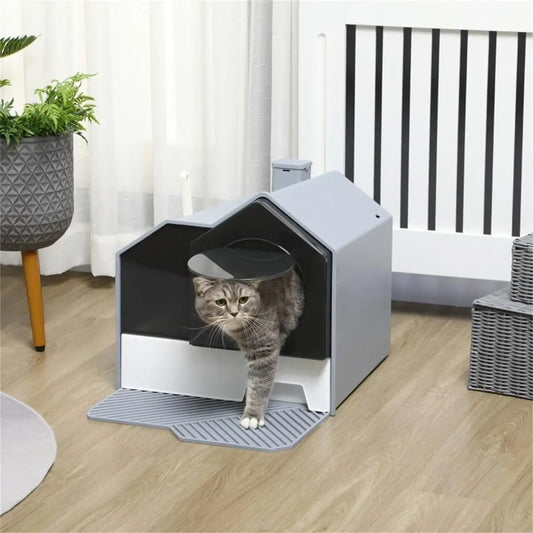 Premium Cat Litter Box with High Sides | Easy Clean & Odor Control | Durable Pet Accessory