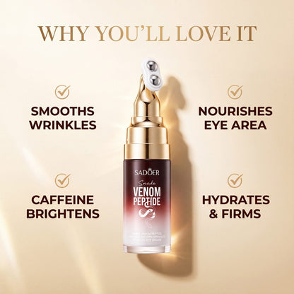 Benefits: smooths wrinkles, nourishes eye area, caffeine brightens, hydrates and firms